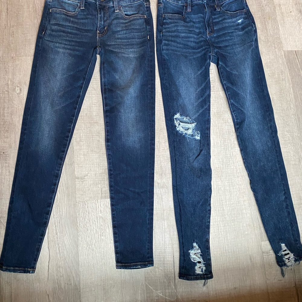 American Eagle Outfitters Dark Blue Skinny Jeans bundle
